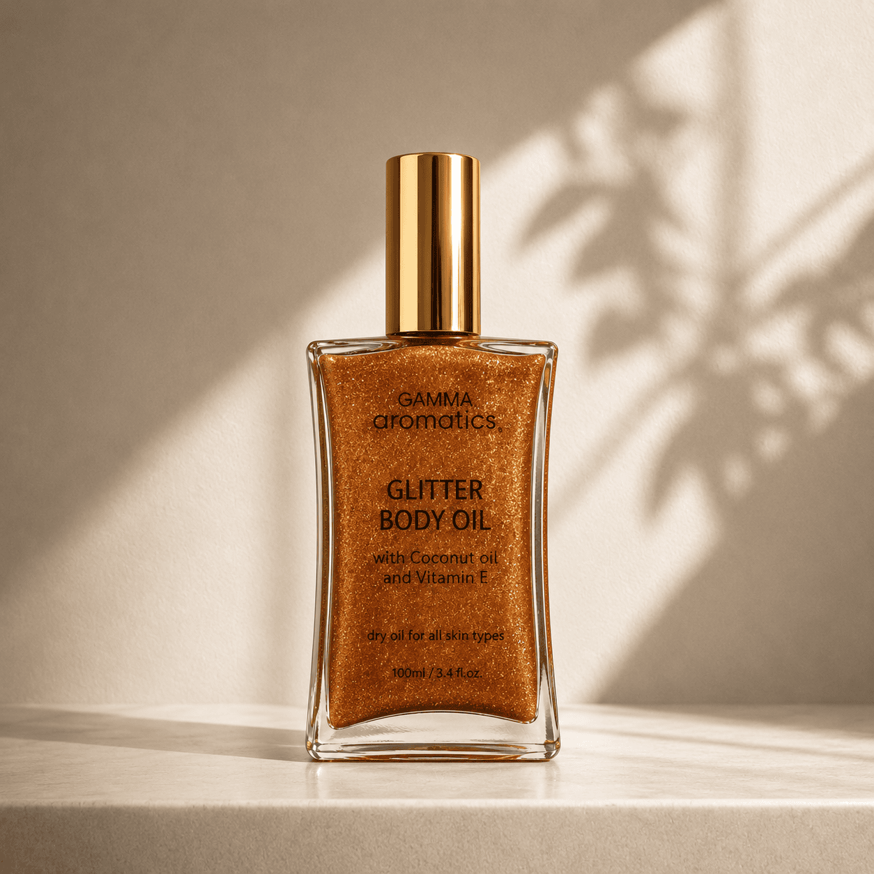 GLITTER BODY OIL 50ML - BRONZE