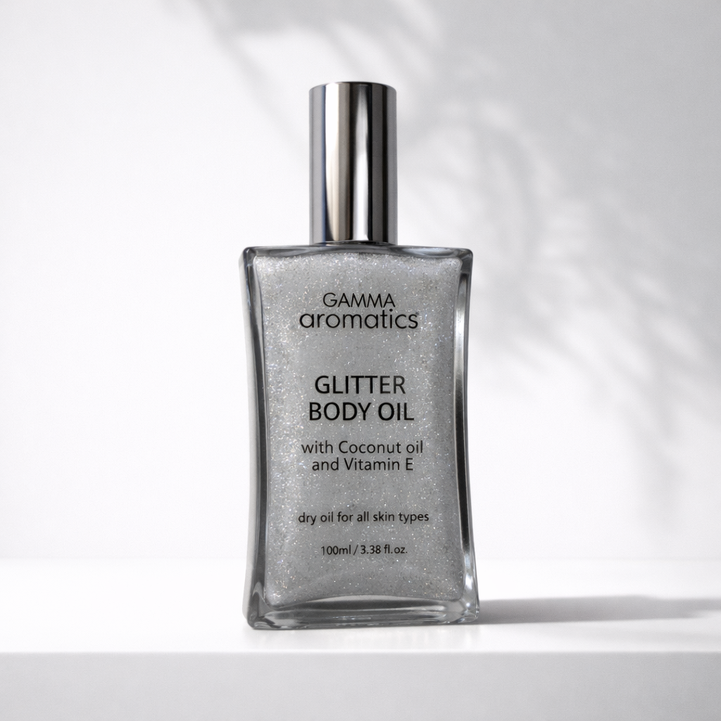 GLITTER BODY OIL 50ML - WHITE