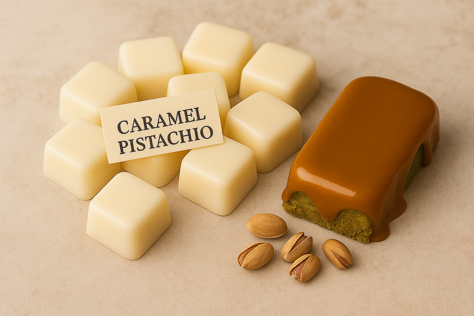 ΚΑΡΑΜΕΛΑ - ΦΙΣΤΙΚΙ - WAX MELT ΑΠΟ ΚΕΡΙ ΣΟΓΙΑΣ