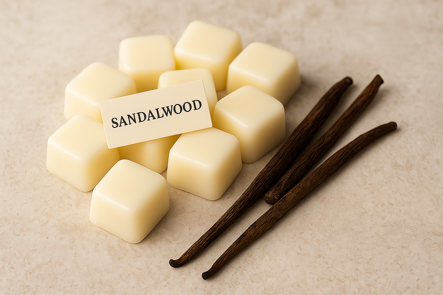 ΣΑΝΔΑΛΟΞΥΛΟ - WAX MELT ΑΠΟ ΚΕΡΙ ΣΟΓΙΑΣ