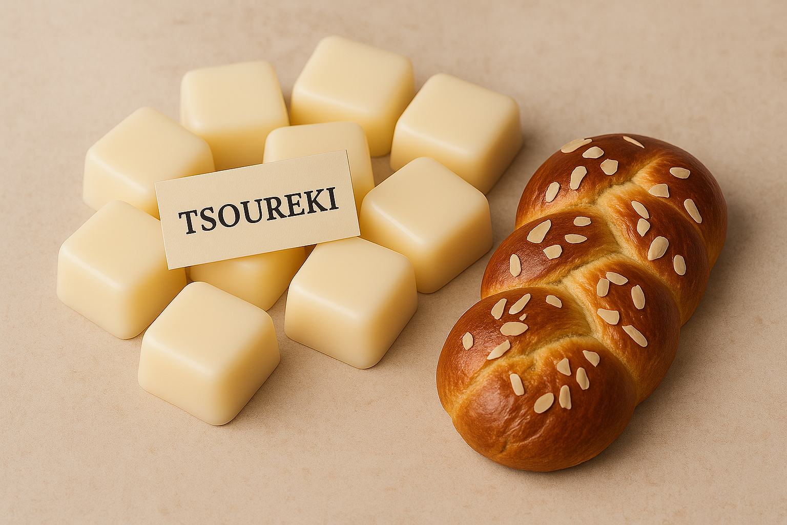 ΤΣΟΥΡΕΚΙ -  WAX MELT ΑΠΟ ΚΕΡΙ ΣΟΓΙΑΣ