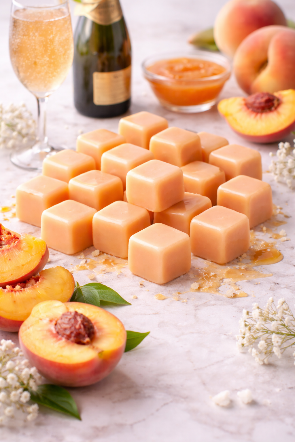 COCKTAIL BELLINI ΡΟΔΑΚΙΝΟ - WAX MELT ΑΠΟ ΚΕΡΙ ΣΟΓΙΑΣ