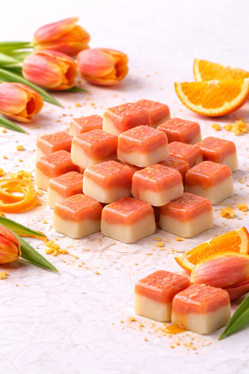 ΤΟΥΛΙΠΑ & ΠΟΡΤΟΚΑΛΙ- WAX MELT ΑΠΟ ΚΕΡΙ ΣΟΓΙΑΣ